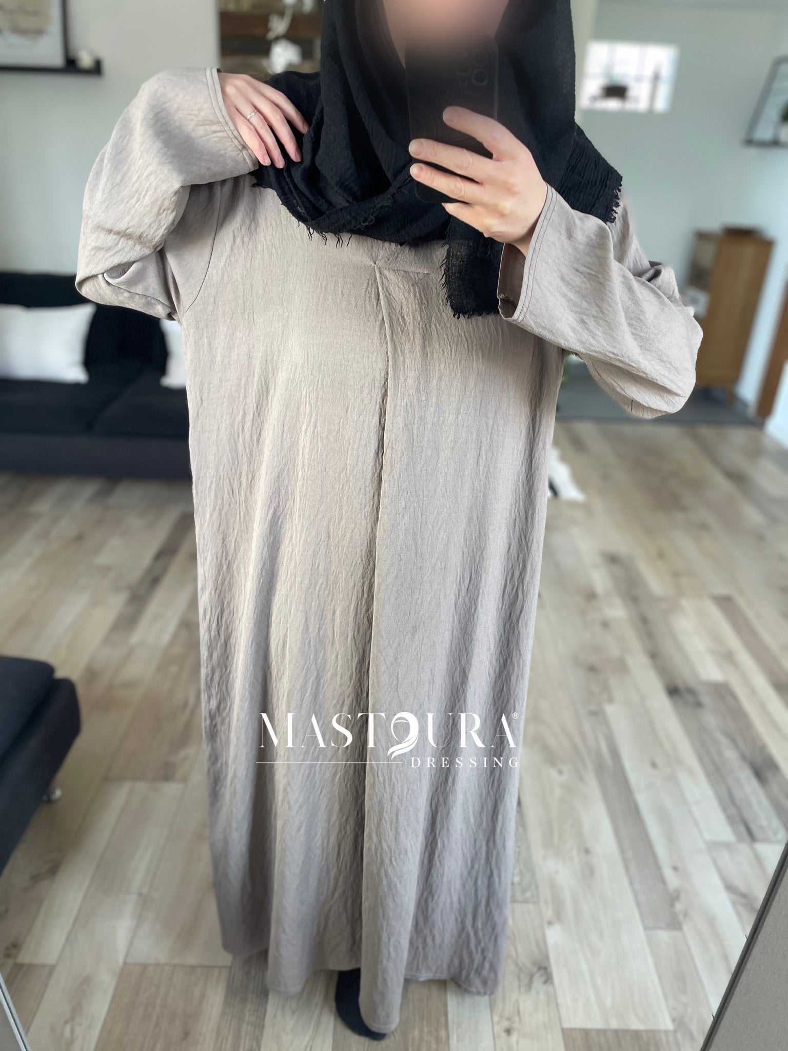 Robe effet lin