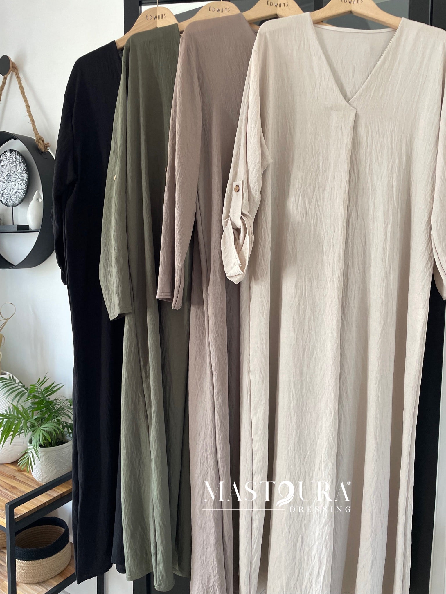 Robe effet lin