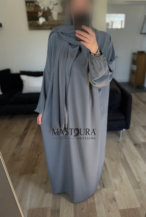 Abaya hijab intégré