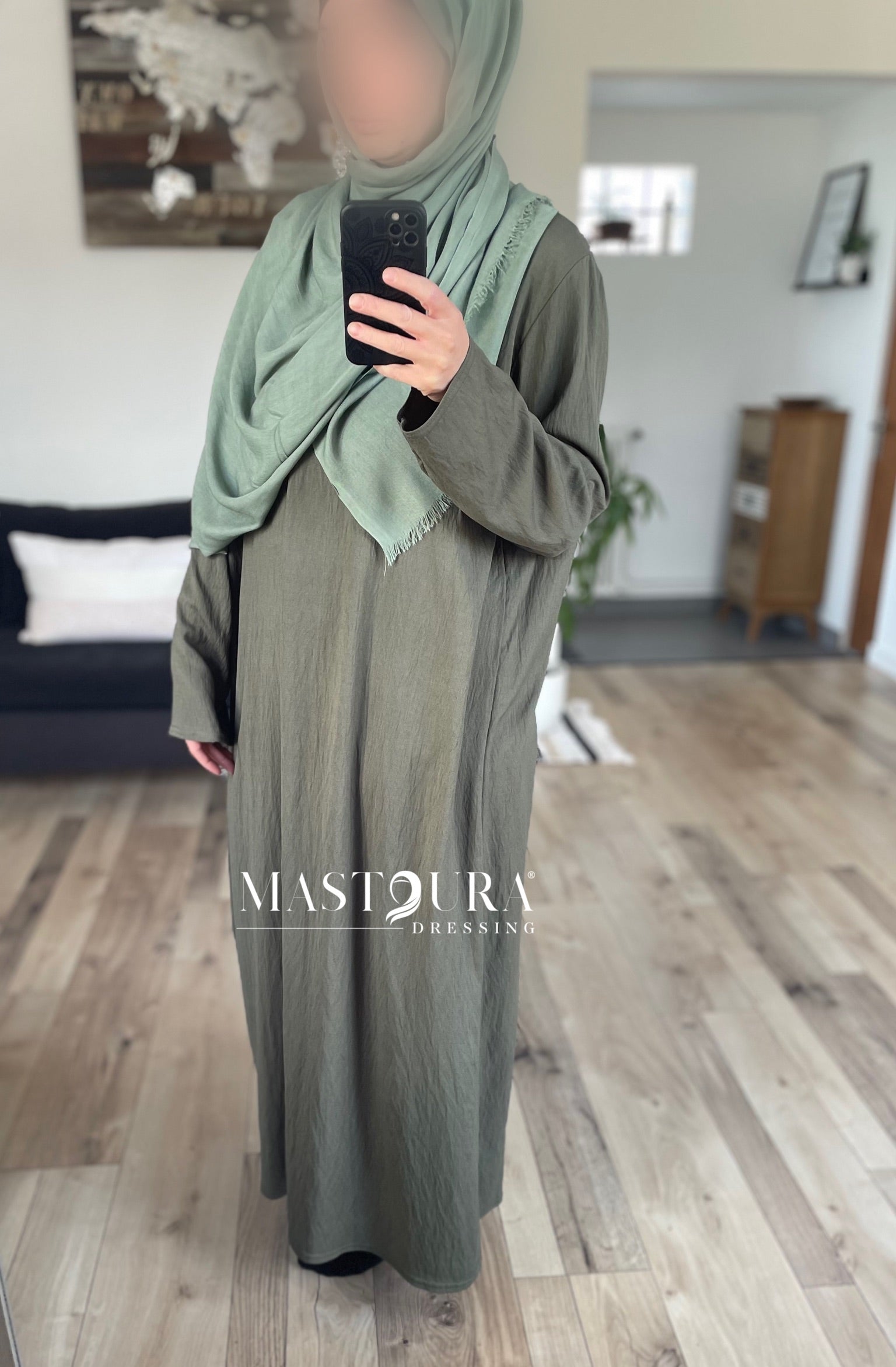 Robe effet lin