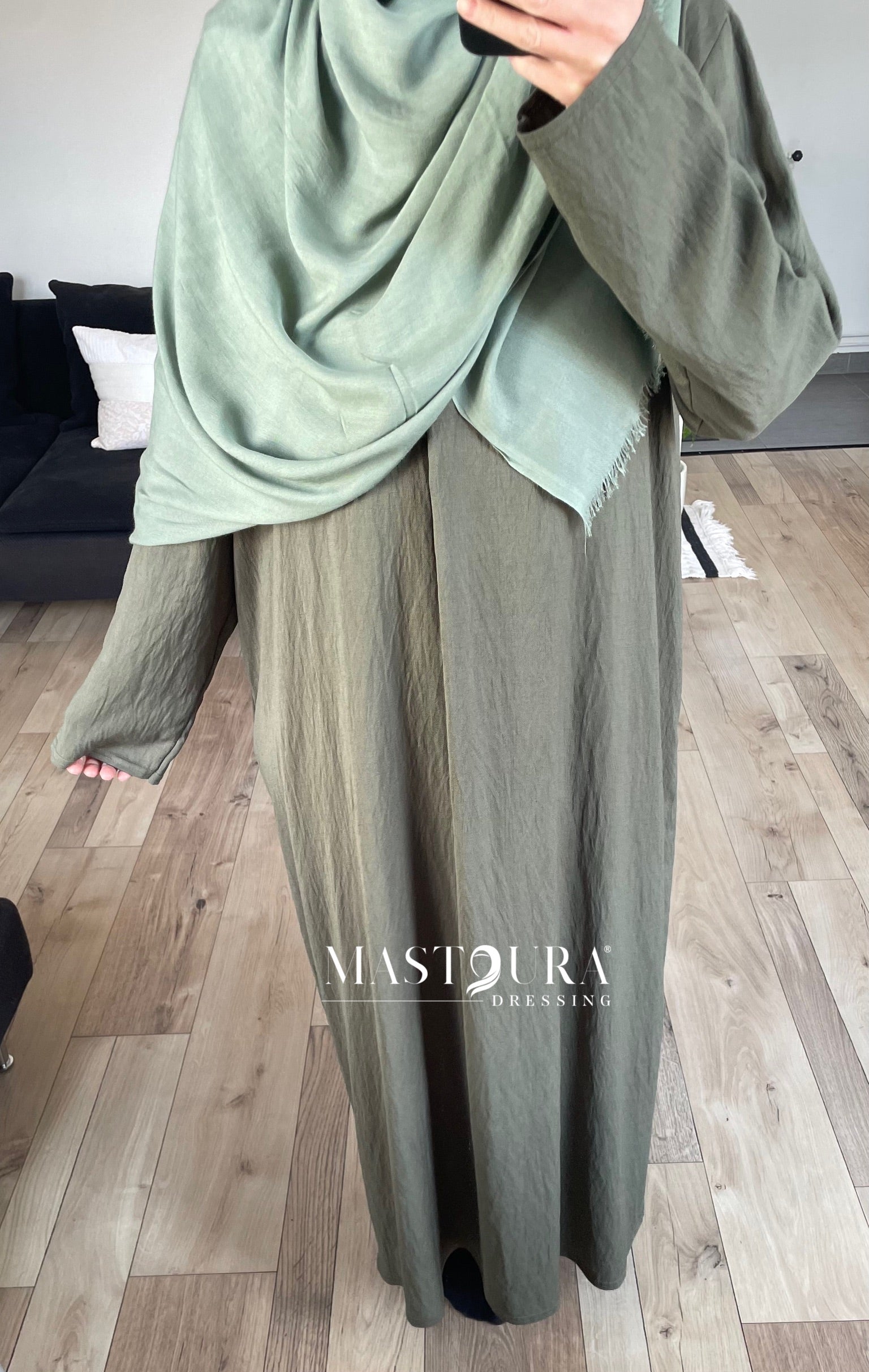 Robe effet lin