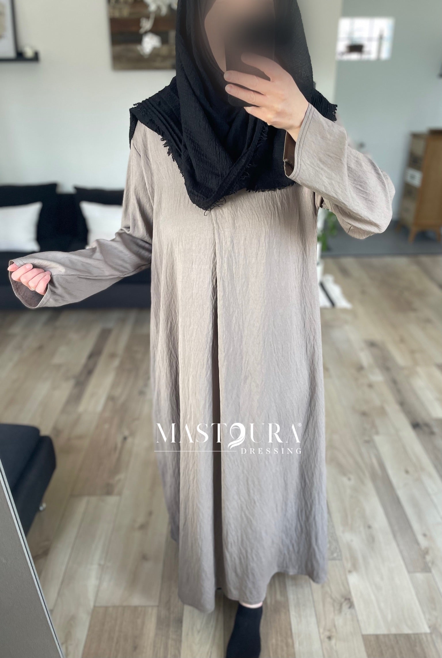 Robe effet lin