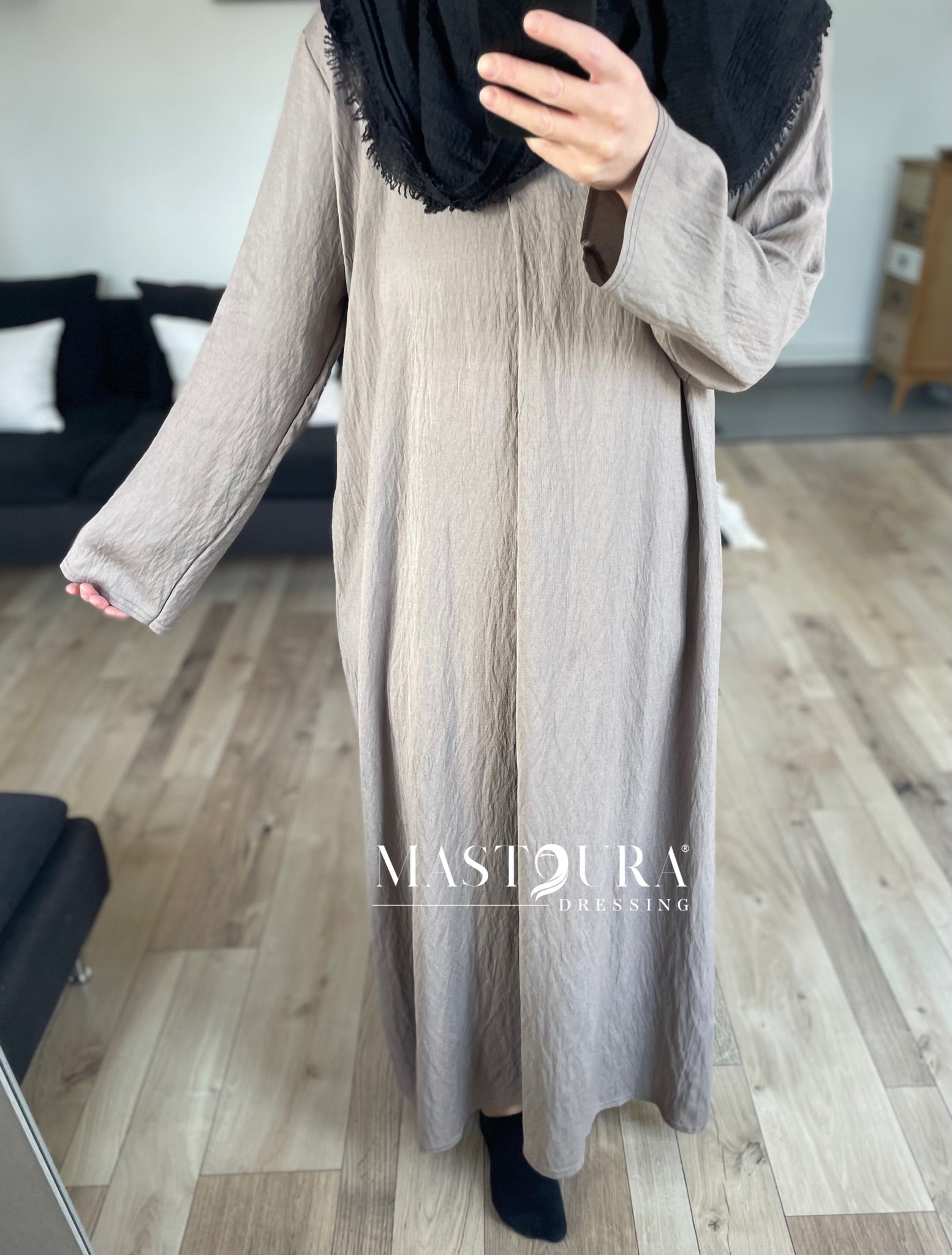 Robe effet lin