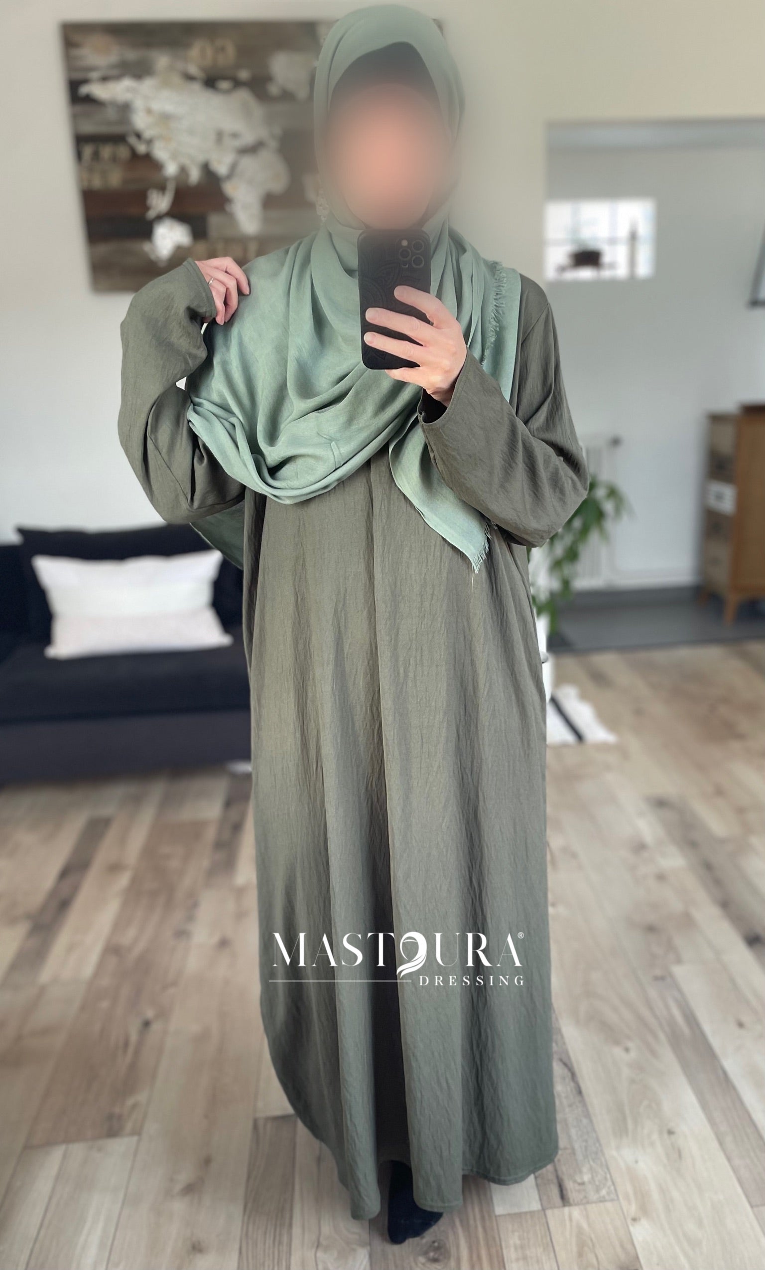 Robe effet lin