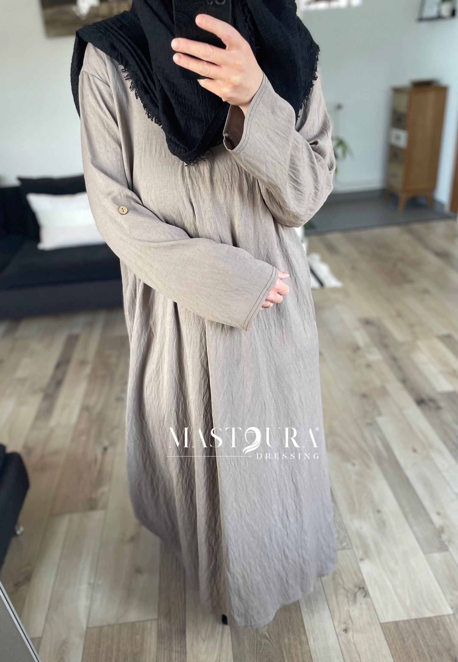 Robe effet lin