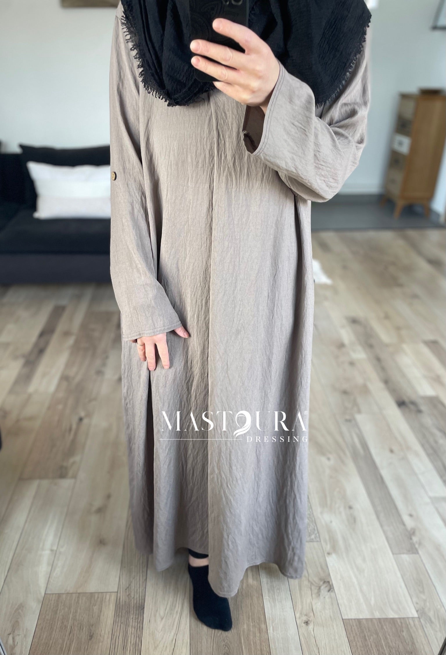 Robe effet lin