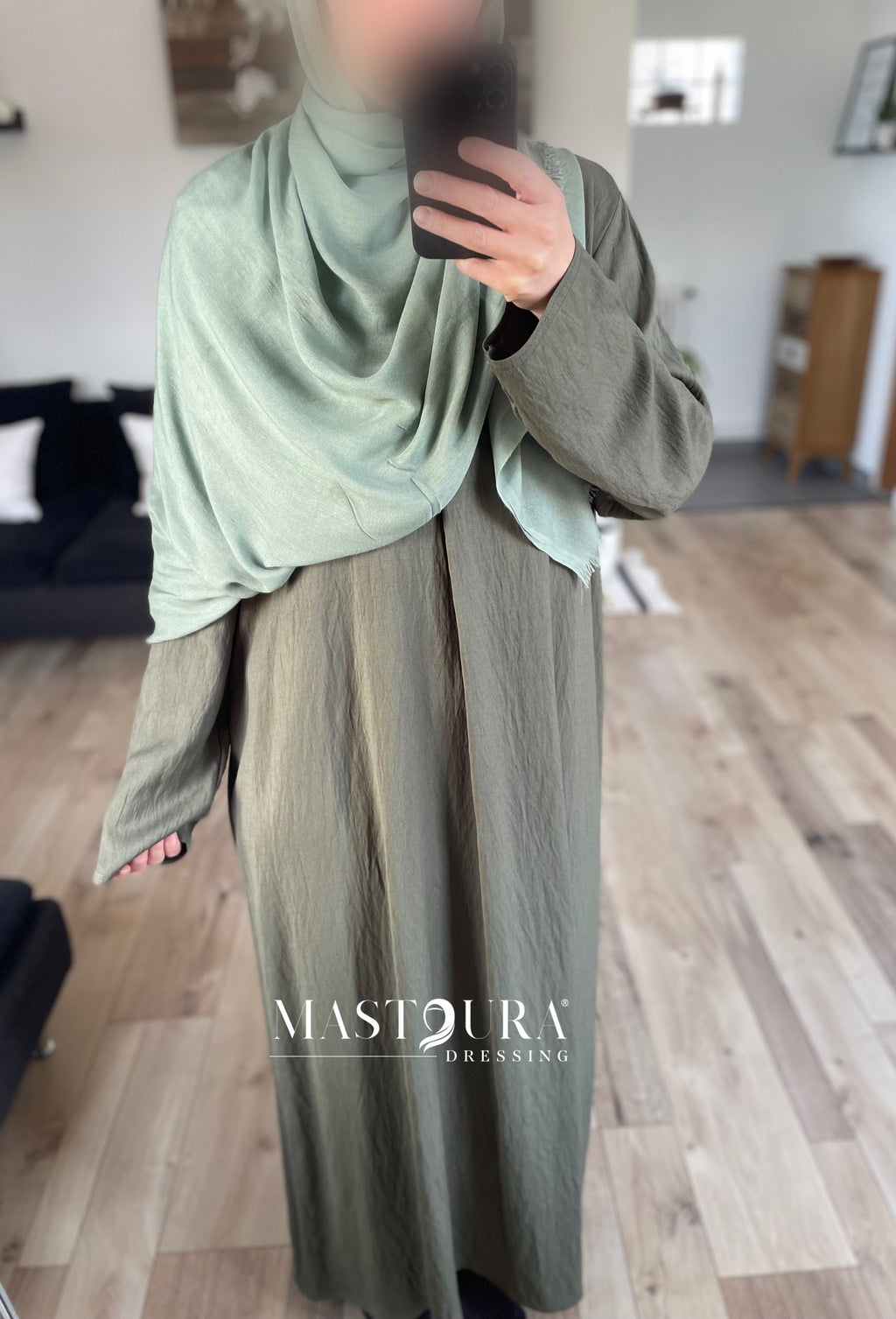 Robe effet lin