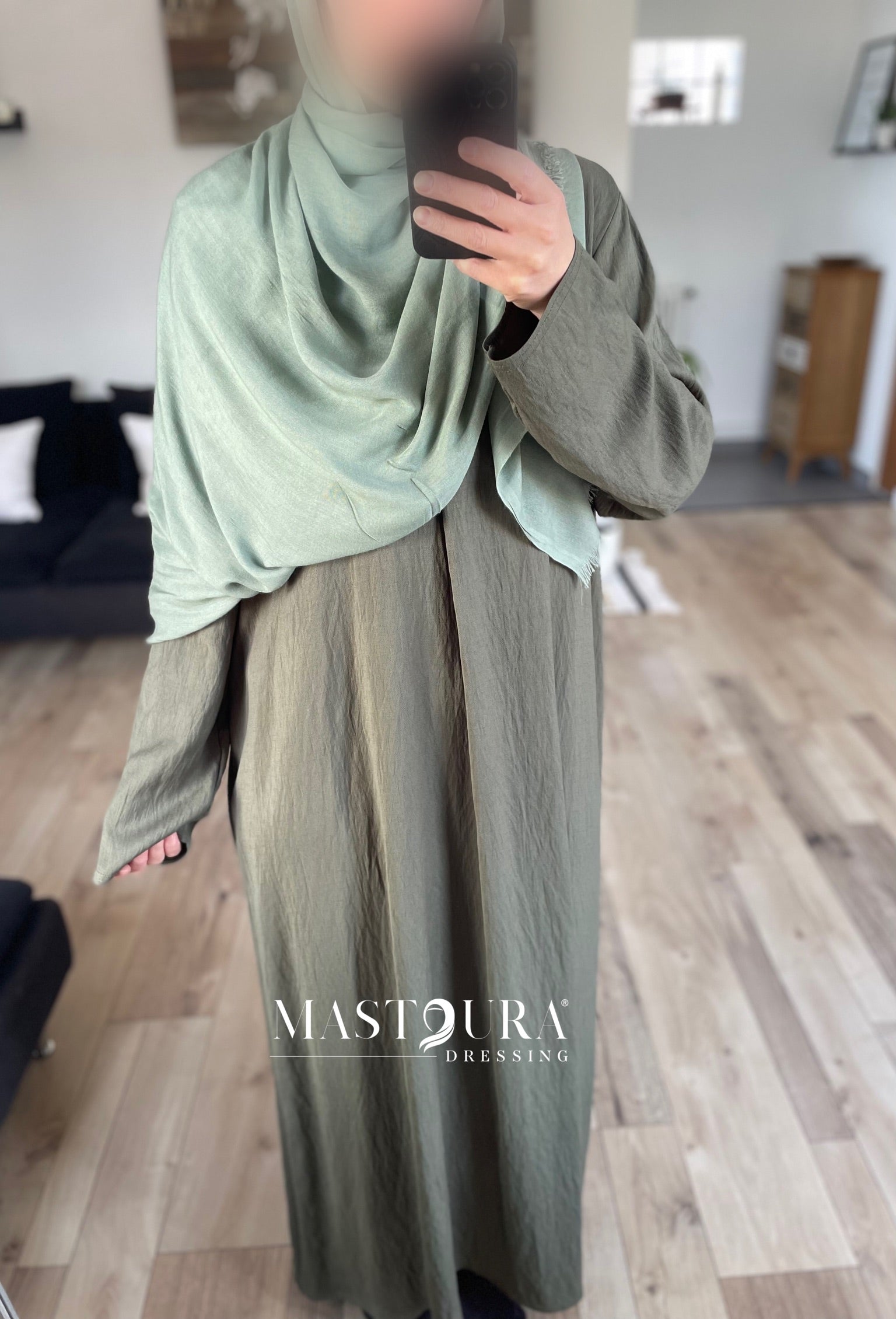 Robe effet lin